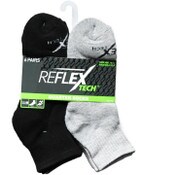 Wholesale - 6pk MEN BLK/WHT/GRY CUSHIONED QTR SOCKS SIZE 10-13, 3-ASST COLORS C/P 36, UPC: 194587535564